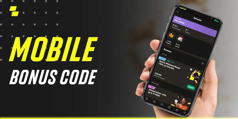 mobile parimatch bonus code